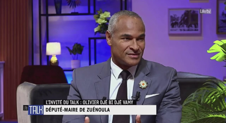 Le député Djè Bi Djè Olivier est le député de la ville de Zuénoula invité sur le plateau de la télé Life Tv