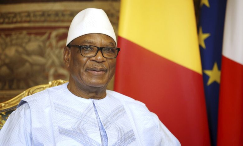 Elysee : Entretien avec le President du Mali Credit Photo SIPA