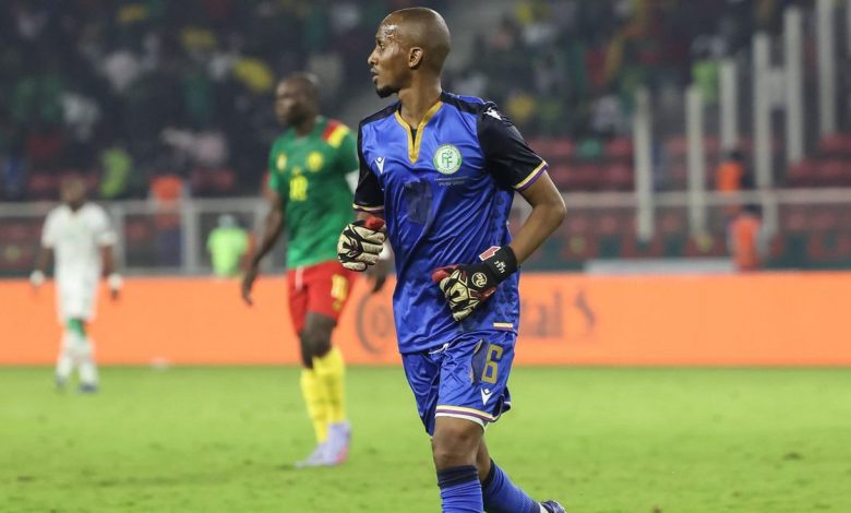 Le défenseur comorien Chaker Alhadhur s'est substitué en gardien du But Comores vs Cameroun