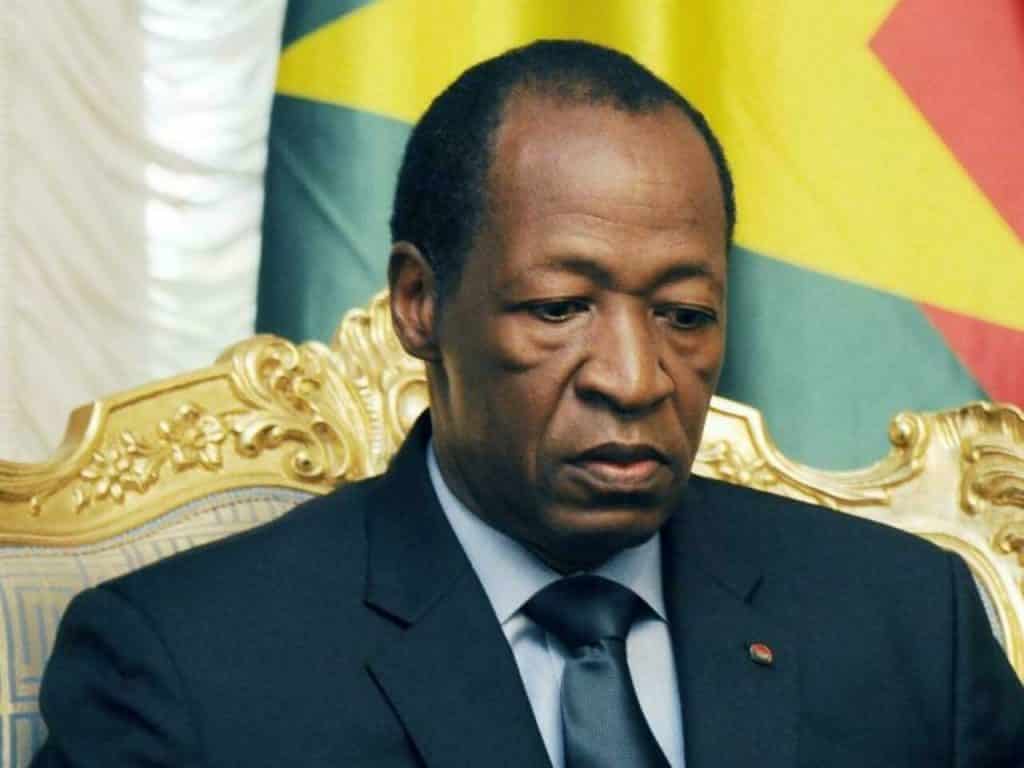 Blaise Compaoré, l'ex-président du Burkina Faso, a le visage abattu