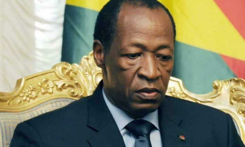 Blaise Compaoré, l'ex-président du Burkina Faso, a le visage abattu