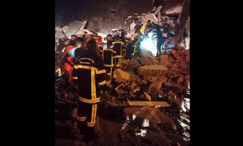 L'immeuble qui s'est effondré dans la nuit du dimanche 06 à lundi 07 mars à Angré