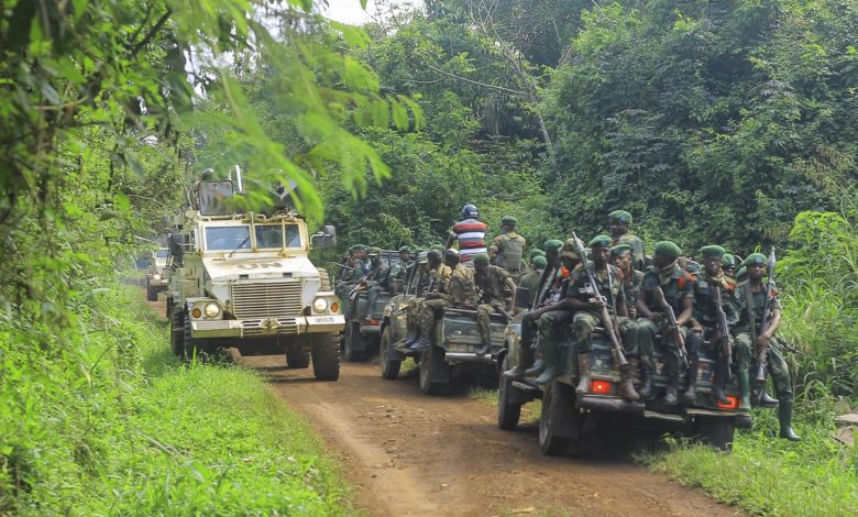 Une patrouille de l'armée congolaise et de l'ONU