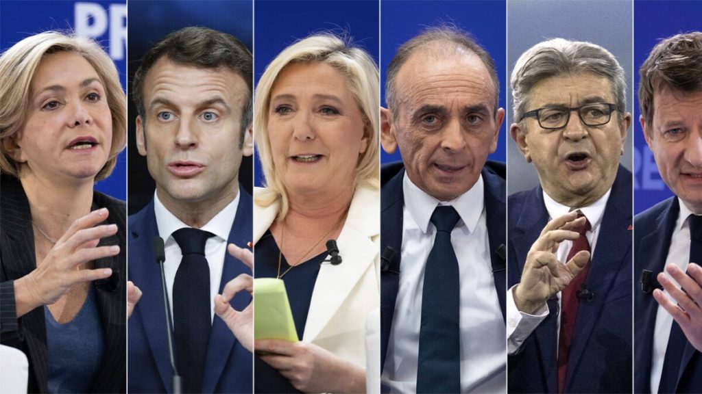 Huit candidats à l'élection présidentielle française face à face