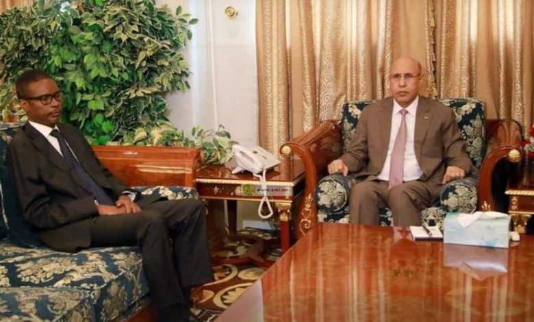 Le Premier-ministre démissionnaire et le Chef de l'Etat mauritanien