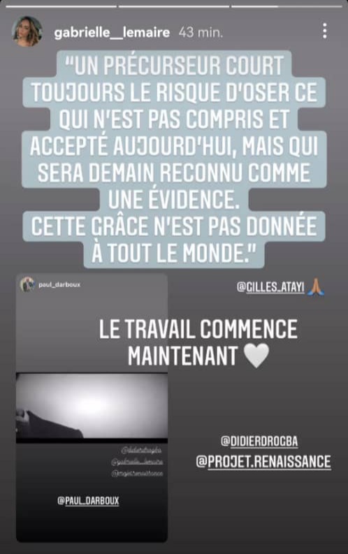 Le message très fort de Gabrielle Lemaire à son conjoint Didier Drogba