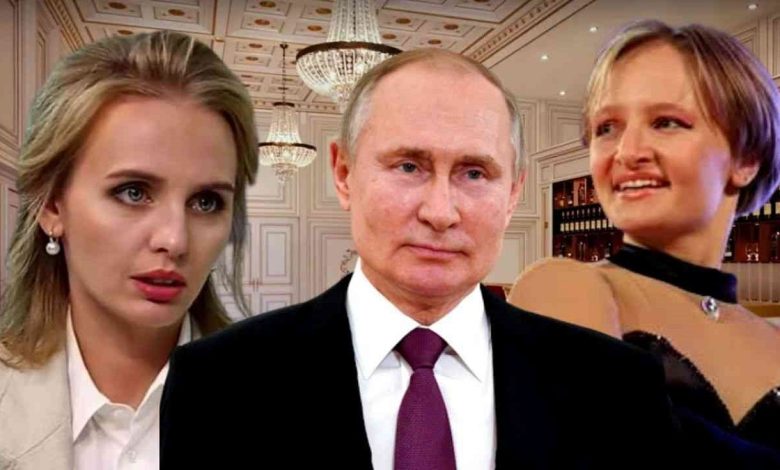 Vladimir Poutine et ses deux filles