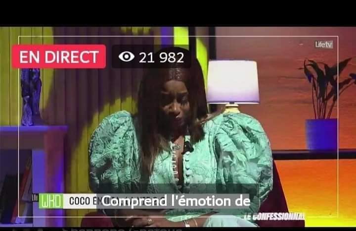 Coco Emilia pleure en pleine émission sur Life TV