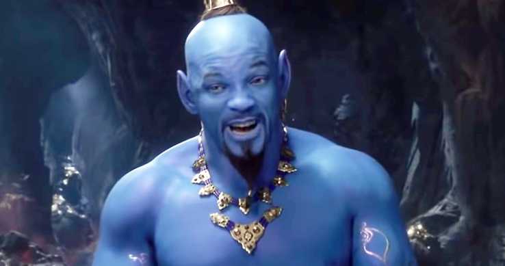 Will Smith dans le rôle du génie dans le film Aladdin