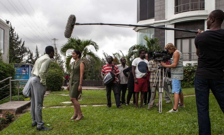 Une scène de tournage au Nigéria