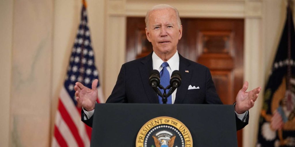 Le président des États-Unis Joe Biden lors de son discours le vendredi 24 juin 2022 à l'occasion de l'abolition de l'avortement.