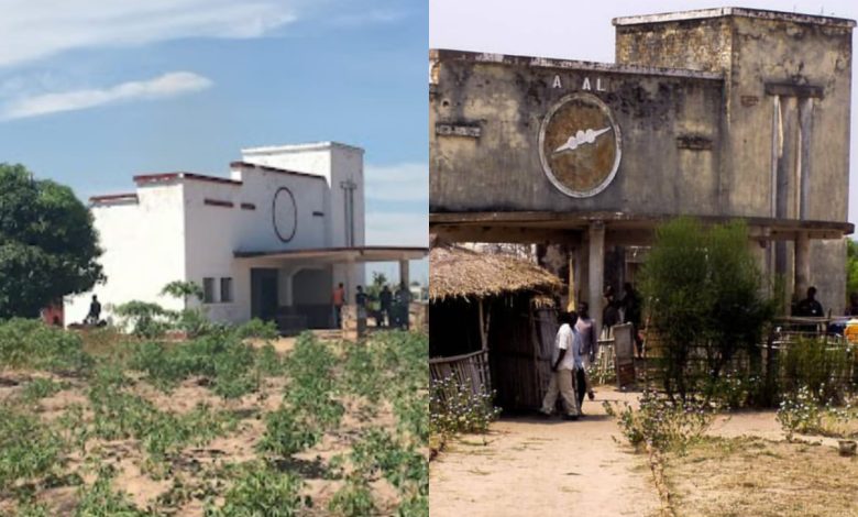 L'aéroport de Kabalo, avant et maintenant.