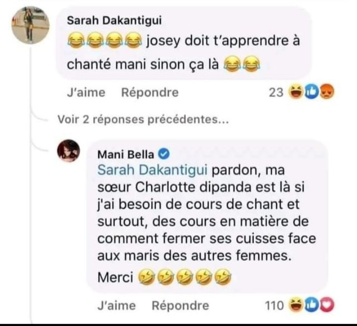 Mani Bella et une internaute ivoirienne se clashent sur Facebook 