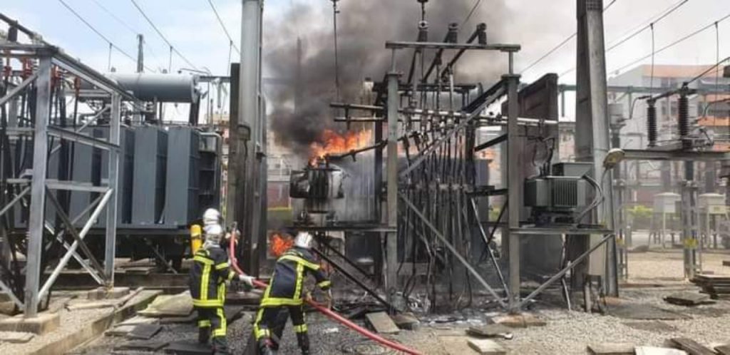 Incendie d'un transformateur dans une base de la Compagnie Ivoirienne d'Électricité à Yopougon Niangon