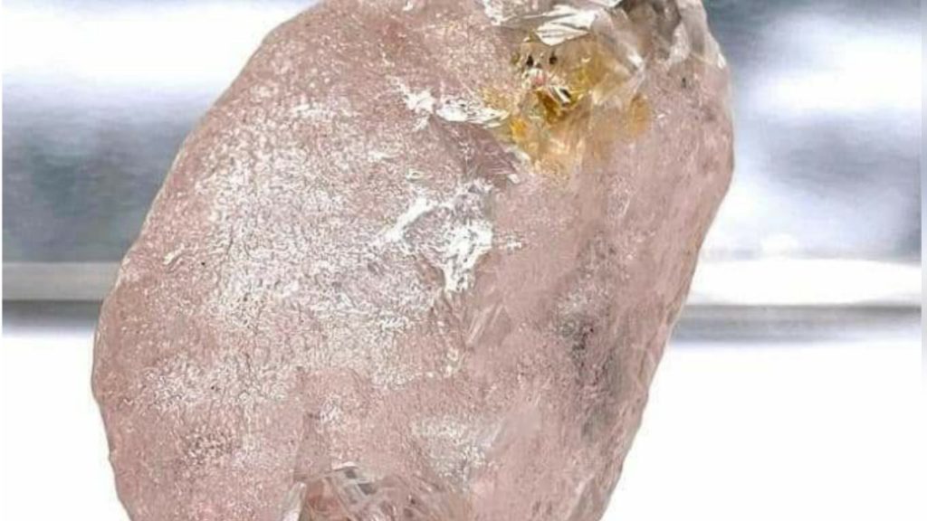 Des mineurs en Angola ont extrait un rare diamant rose pur, considéré comme le plus gros à être découvert dans le monde depuis 300 ans.