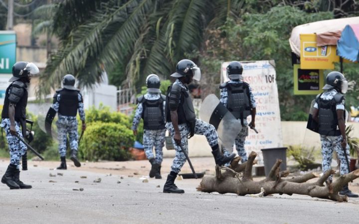 Gendarmes ivoiriens, image d'illustration de manifestation 