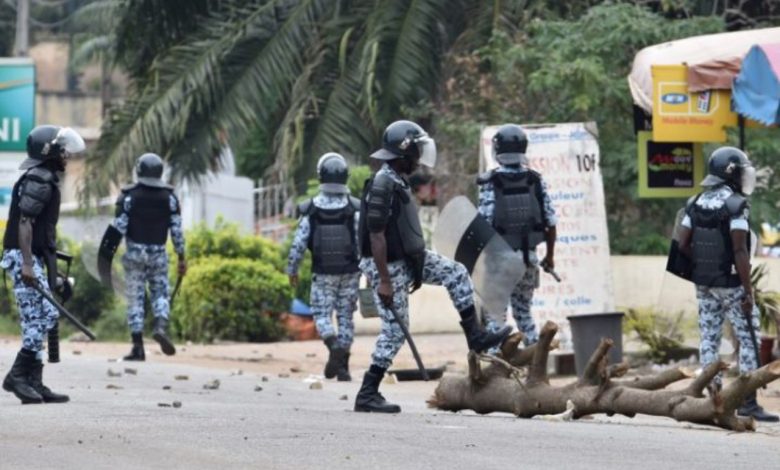 Gendarmes ivoiriens, image d'illustration de manifestation
