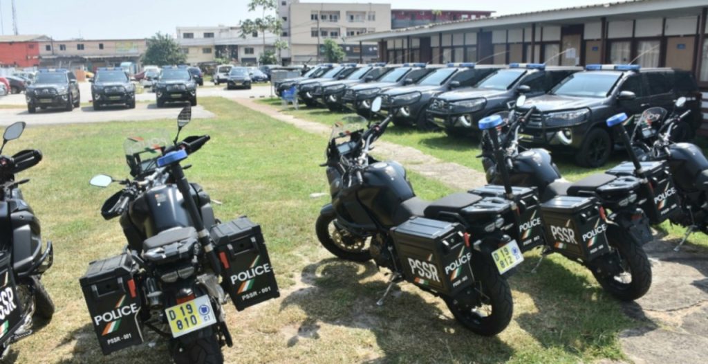 Police spéciale de la sécurité routière en abrégé PSSR, image d'illustration Côte d'Ivoire 