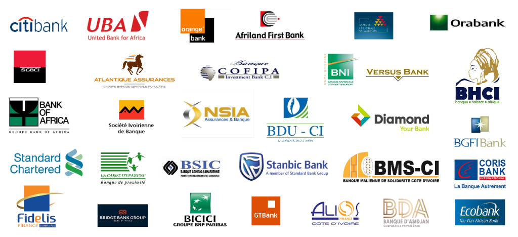 Les banques présentes en Côte d'Ivoire 