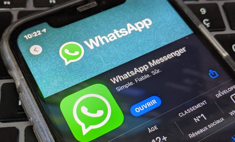 WhatsApp en phase d'ouverture après téléchargement sur App store