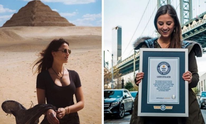 A 23 ans, une jeune fille bat le record de voyage dans le monde