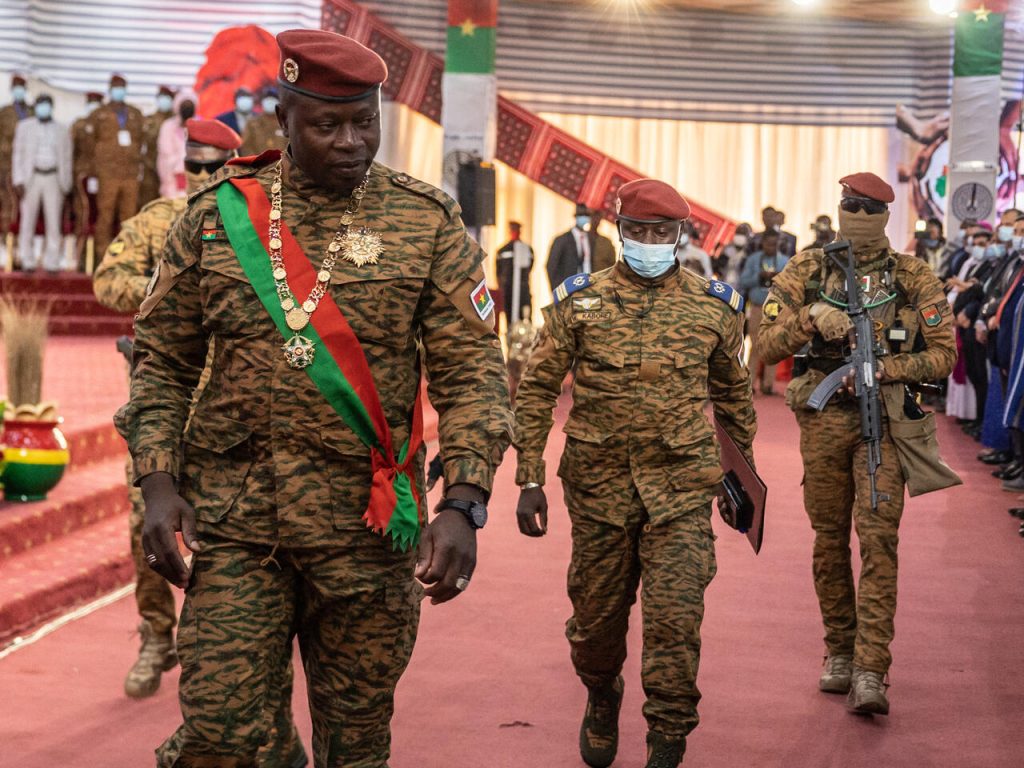 Le chef de la Junte militaire Burkinabè Henri-Paul Damiba
