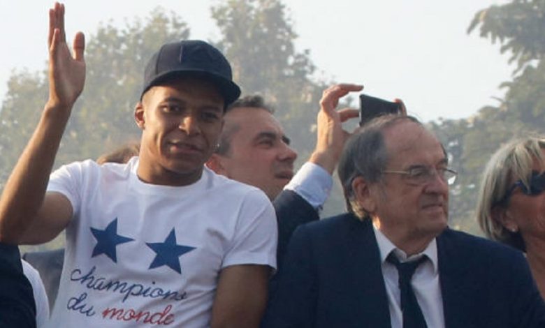 Kylian Mbappé et le président de la FFF