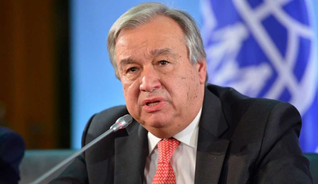 Antonio Guterres, Secrétaire Général de l'ONU