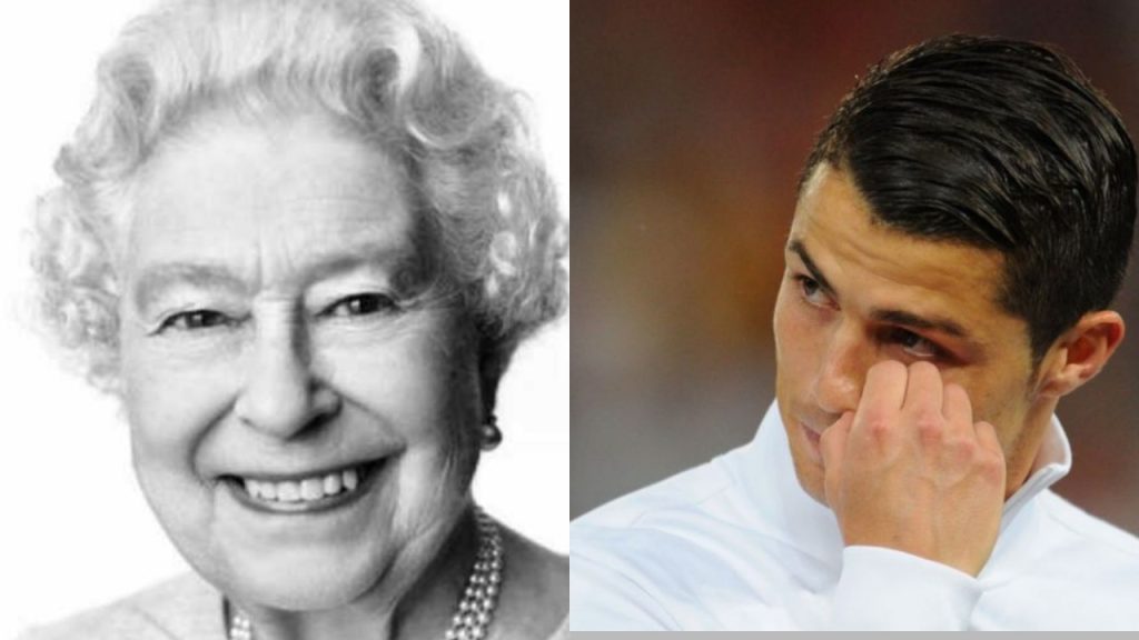 Cristiano Ronaldo présentant ses sincères condoléances à la famille Royale en raison du décès de la Reine Élisabeth II