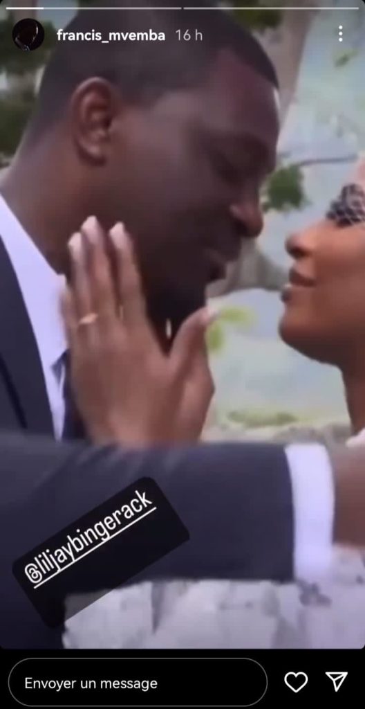 Francis Mvemba et Coco Emilia (capture d'écran de la story Snapchat de Francis Mvemba)
