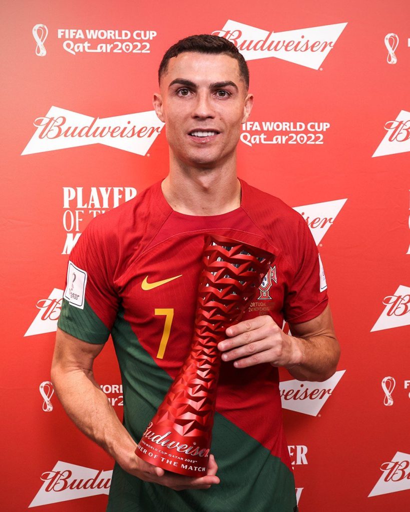 Cristiano Ronaldo bat un nouveau record à la Coupe du Monde 2022