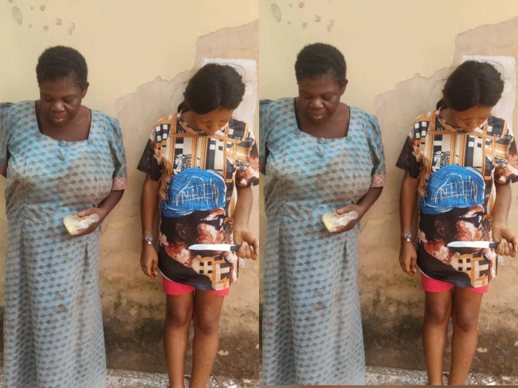 Ada Joy, une jeune mère de 18 ans arrêtée dans l'Etat d'Enugu au Nigéria pour avoir poignardé son nouveau-né sous instruction de sa mère.