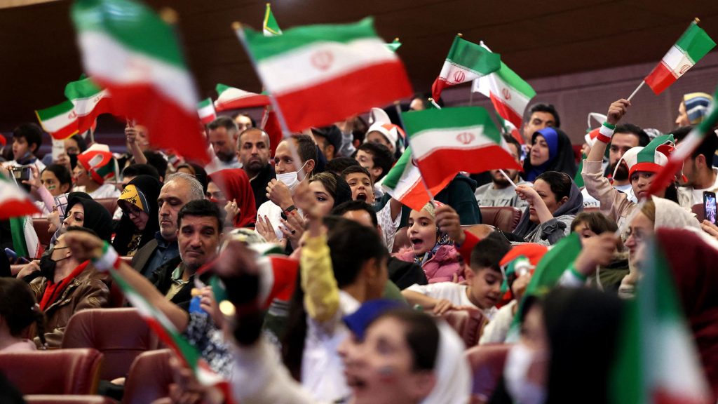 Supporter iraniens en liesse 