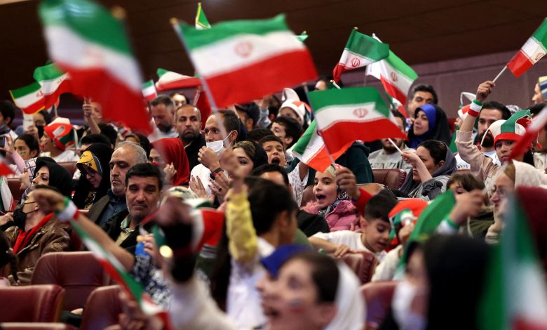 Supporter iraniens en liesse