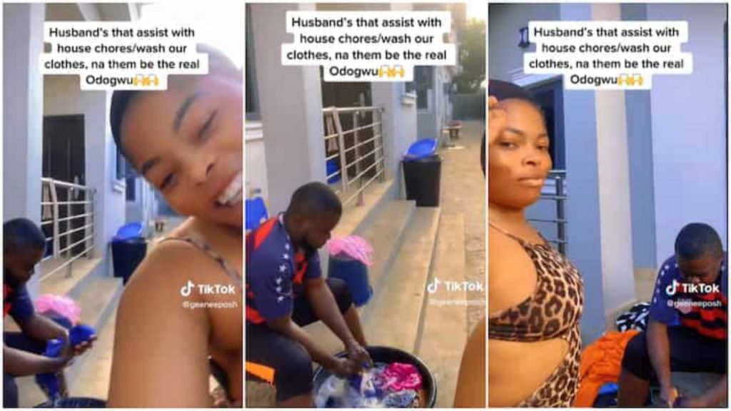 Une femme filme son époux en train de faire la lessive et le poste sur les réseaux sociaux pour vanter ses mérites, mais déclenché sans le vouloir une polémique 