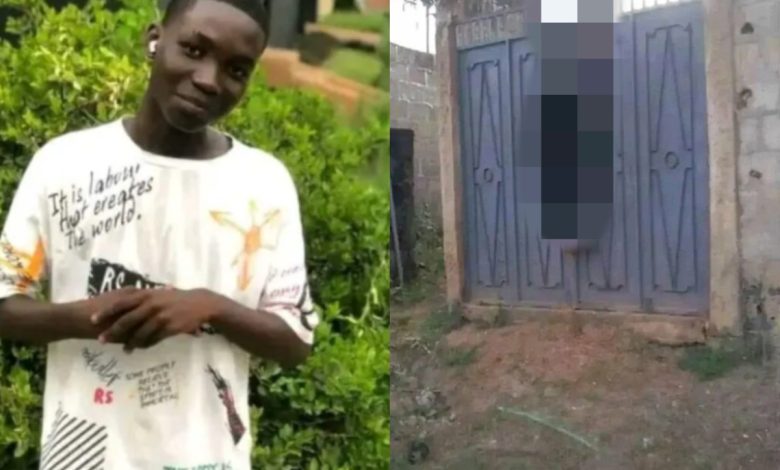 Bryan, un élève dans la ville d'Akoupé a été retrouvé mort suspendu au portail de sa cours familiale la veille du Noël.