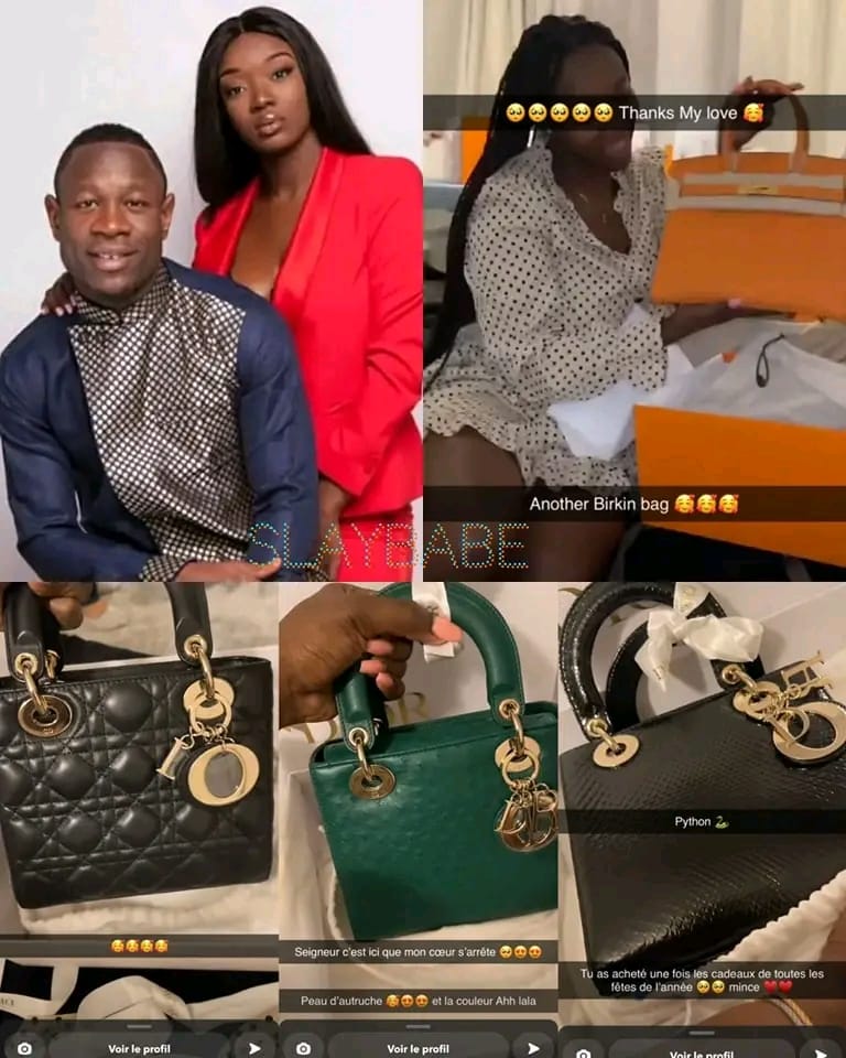 À l'occasion de la saint Valentin 2023, l'internaute camerounais Christian Bassogog a offert des sac d'une valeur de 7 millions à sa chérie.