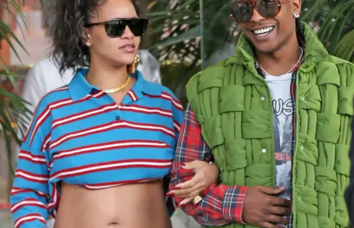 Sortie à l’air de Rihanna enceinte avec Asap Rocky