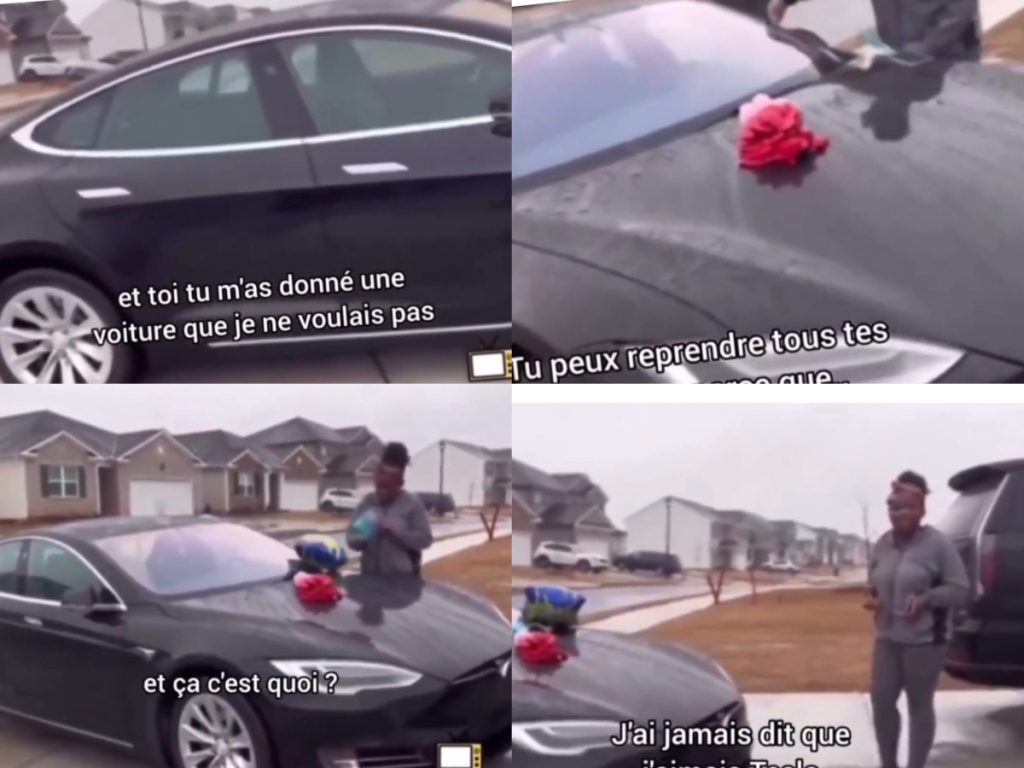 Pour son 16e anniversaire, une jeune fille refuse les cadeaux (une voiture Tesla et la somme de 600 Dollars) offerts par sa mère.