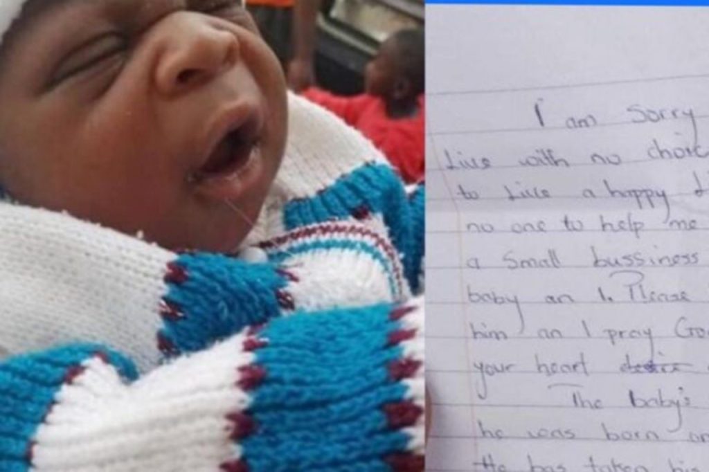 Cameroun, bébé abandonné avec lettre à côté 