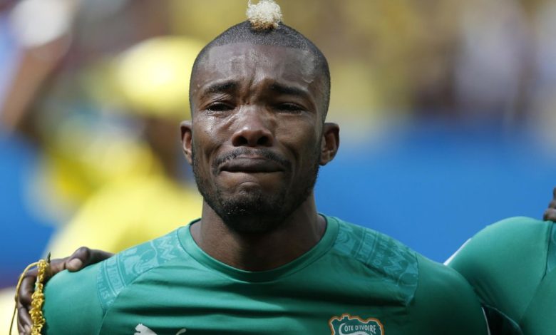 Serey Dié Geoffroy pleure en 2014 au mondial