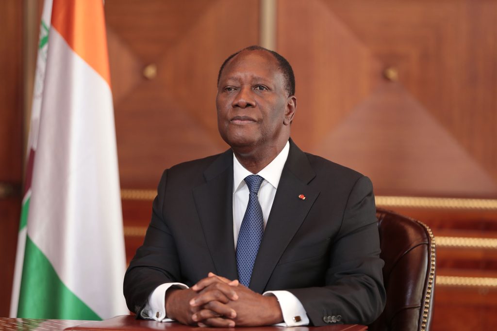 Son Excellence Alassane Ouattara, actuel président de la République de Côte d'Ivoire 