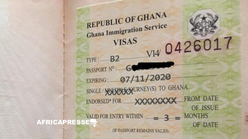 Le Ghana visa (image d'illustration) 