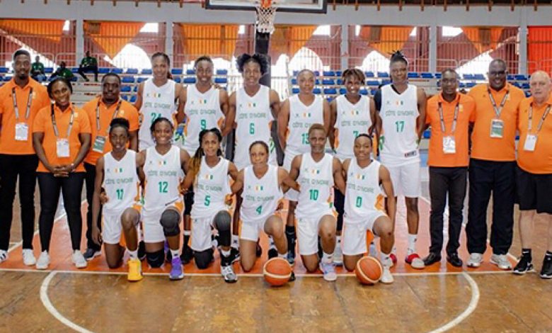 L’équipe de basket féminine de Côté d’Ivoire