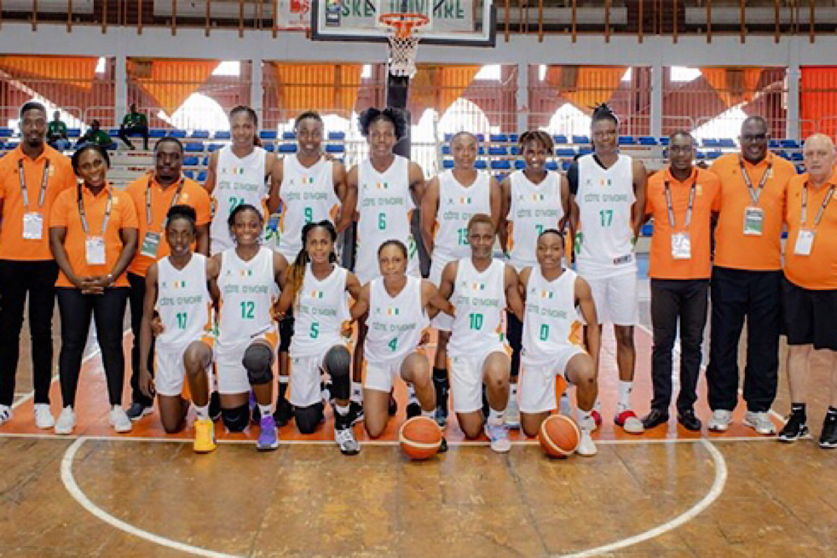 L’équipe de basket féminine de Côté d’Ivoire